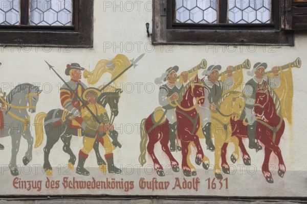 Historic Schlundhaus, monument to the entry of the Swedish King Gustav II Adolf into Schmalkalden