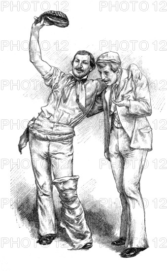 Types of small crooks, dodgy person, Pülcher, from Vienna around 1880, Moonlight Brothers,