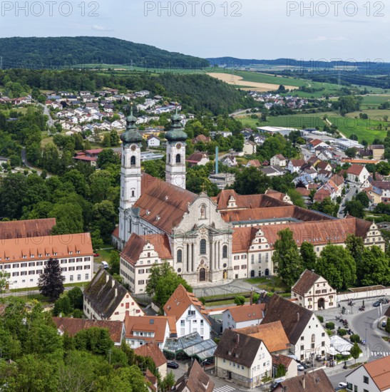 Zwiefalten Monastery, former Benedictine abbey. Tourist landmark on the southern foothills of the