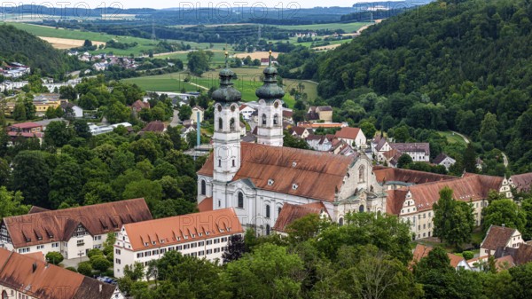 Zwiefalten Monastery, former Benedictine abbey. Tourist landmark on the southern foothills of the