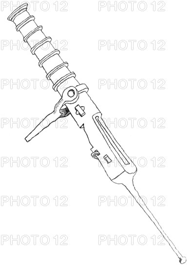 Small iron breech-loading pivot gun, from the book The British Army, 1868, Historical, digitally