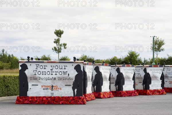 Installation, Standing with Giants, honours the victims of the fallen British soldiers by