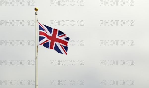 Union Jack, British national flag, British Normandy Memorial, war memorial, Ver-sur-Mer, D-Day,