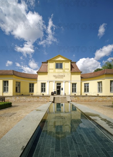 Orangery, castle park, Museum Zeitzer Schloss Moritzburg, early baroque style, Zeitz,