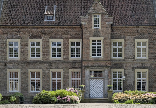 Moated castle Haus Welbergen, Ochtrup, Welbergen, Münsterland, North Rhine-Westphalia, Germany