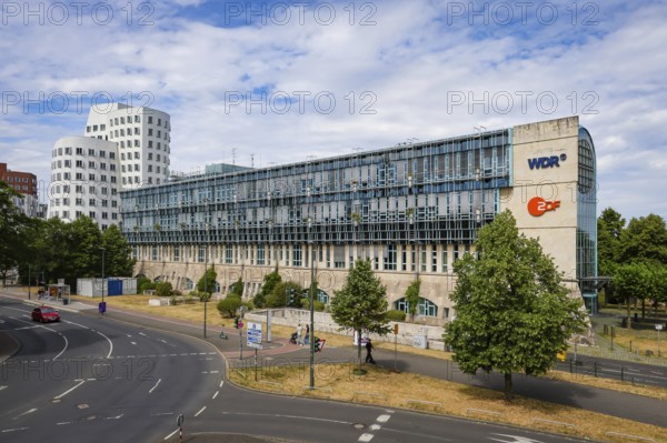 Düsseldorf, North Rhine-Westphalia, Germany - Düsseldorf broadcasting centre with the television