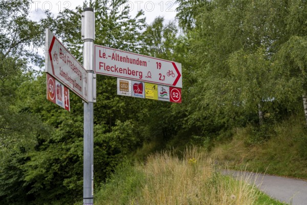 Sauerlandring cycle path, an 84 km long circular cycle path between the towns of Finnentrop,