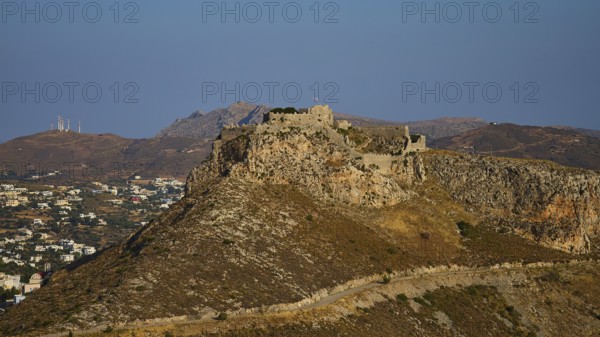 Old castle on a steep hill with sweeping views over the surrounding area, Pandeli Castle, Castle,