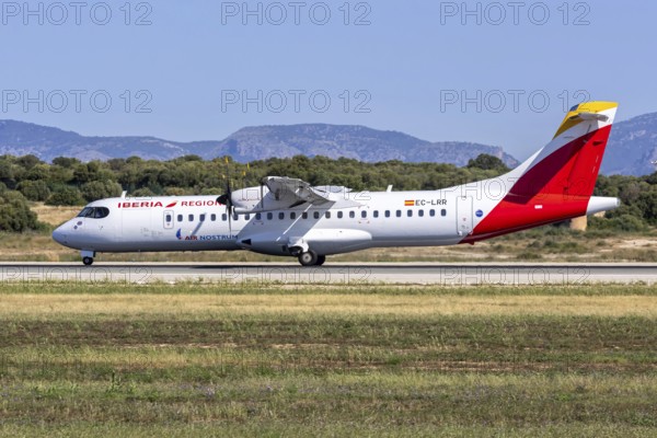 An ATR 72-600 aircraft of Iberia Regional Air Nostrum with the registration EC-LRR at Palma de
