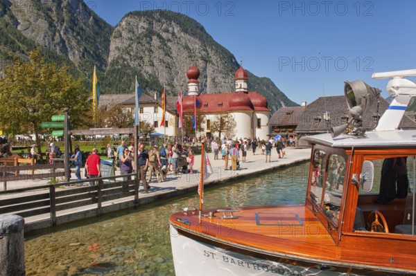 St. Bartholomä am Königssee, mountain lake in the municipality of Schönau am Königssee, district of