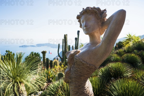 Jardin Exotique, Èze, Cote d'Azur, Alpes-Maritimes, Provence-Alpes-Cote-d'Azur, South of France,