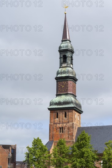 St Laurentius Church, town church, market, old town, Tönning, North Frisia, Schleswig-Holstein,