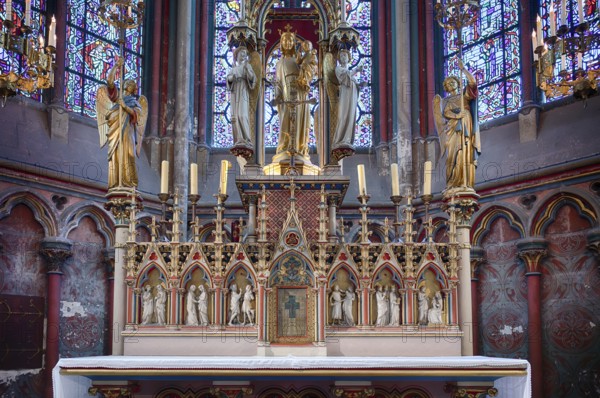 Interior view, altar, Chapel of the Blessed Sacrament, Chapelle du Saint-Sacrement, Saint-Augustin