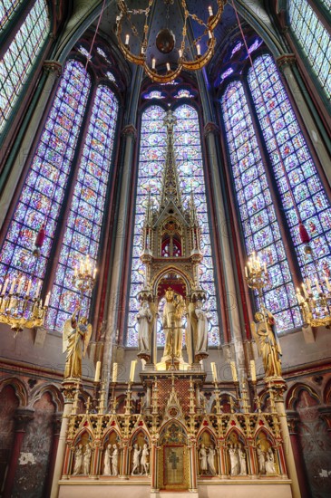 Interior view, altar, Chapel of the Blessed Sacrament, Chapelle du Saint-Sacrement, Saint-Augustin