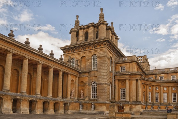 Blenheim Palace, the largest non-royal aristocratic residence in Great Britain, built by Queen Anne