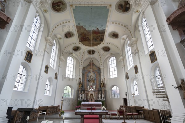 Chancel of the parish church of St John, built 1717-19, Biberacher Str. 6, Ummendorf, district of