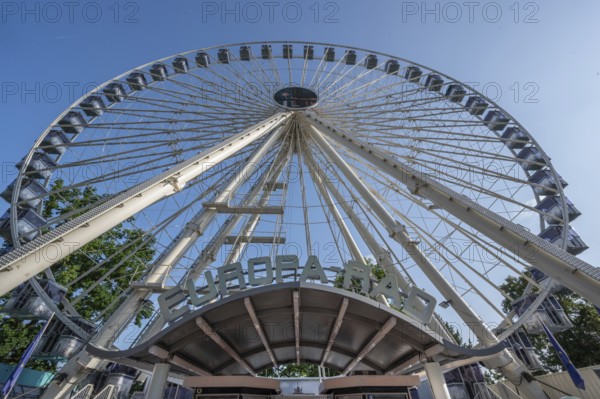 Ferris wheel at the Erlangen Bergkirchweih, traditional twelve-day folk festival, Erlangen, Middle