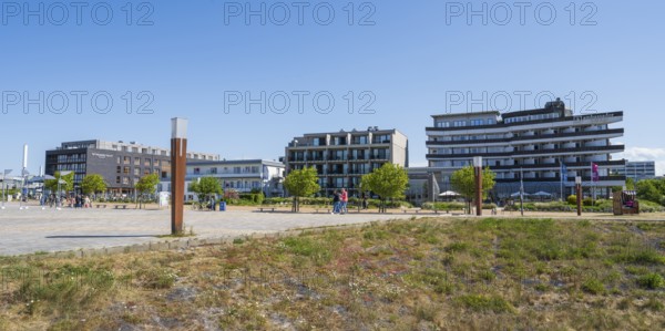 Hotels on the promenade, Sankt Peter Ording, Eiderstedt, North Frisia, North Sea,
