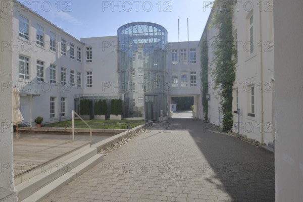 Inner courtyard of Neuffer am Park, former shoe factory, historical shoe industry, industry, shoe