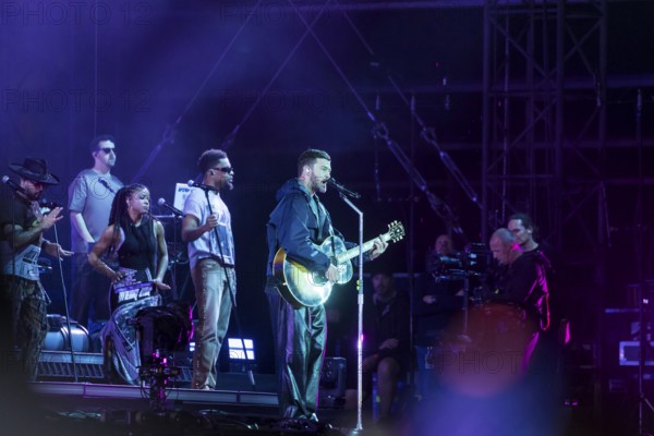 Justin Timberlake at the Lollapalooza Festival in the Olympiastadion and on the Maifeld, Berlin,