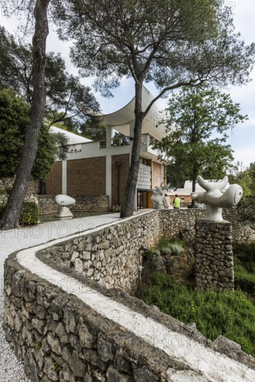 Museum, Fondation Maeght, artist Joan Miro, St. Paul de Vence, Provence Alpes Côte d'Azur, South of