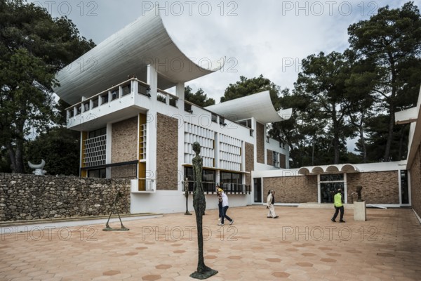 Museum, Fondation Maeght, artist Alberto Giacometti, St. Paul de Vence, Provence Alpes Côte d'Azur,