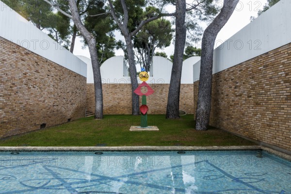 Museum, Fondation Maeght, artist Georges Braque, St. Paul de Vence, Provence Alpes Côte d'Azur,