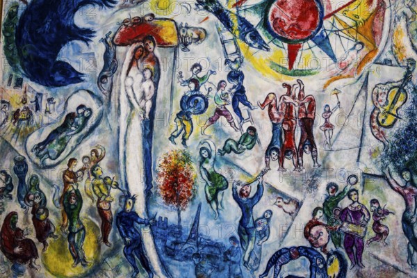 Museum, Fondation Maeght, artist Marc Chagall, St. Paul de Vence, Provence Alpes Côte d'Azur, South