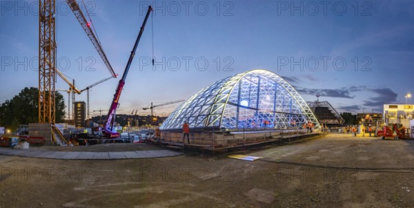 First entrance portal at the new Stuttgart main station completed. One of four so-called lattice