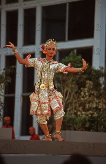 Thai drama performance, Bangkok, Thailand, December 2002, vintage, retro, old, historical