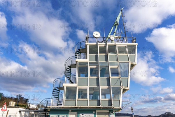 The regatta tower at Lake Baldeney in Essen, as part of the European Capital of Culture Year, RUHR
