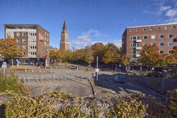 Residential and commercial buildings, brick houses, brick architecture, general architecture, town