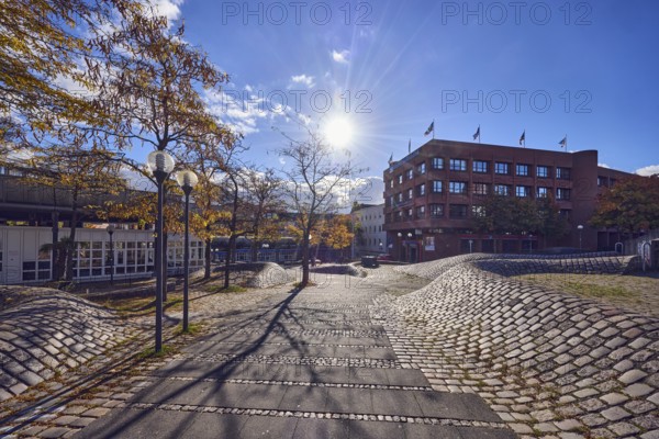 Pedestrian zone, square, general architecture, commercial building, modern architecture, Kieler