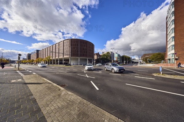 ZOB parking garage, general architecture, modern building, parking garage, square, roads, road