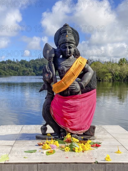 Statue sculpture of war deity Muruga, son of Shiva and Parvati, also worshipped as god of Tamil