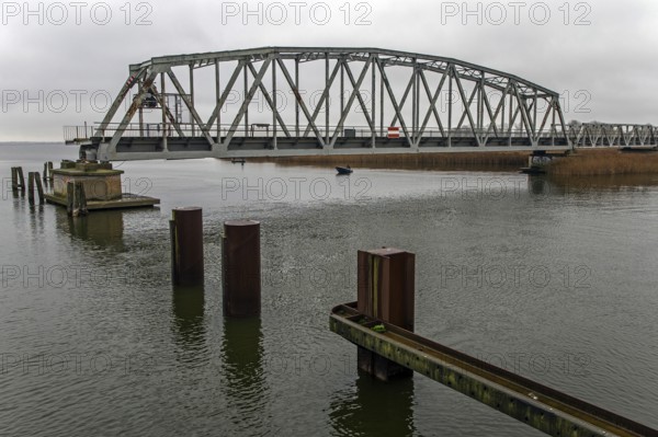 Meiningenbrücke, connection on Fischland-Darß-Zingst, Vorpommersche Boddenlandschaft National Park,