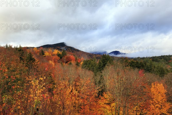 Scenic View, Fall Leaves, Indian Summer, Fall Weather, Sugar Hill Observation Deck, White Mountain,