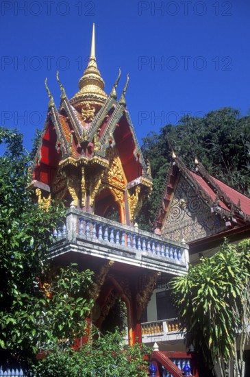 Wat Suwannakhuha monastery, Phangnga Bay, Ko Phuket, Thailand, December 2002, vintage, retro, old,