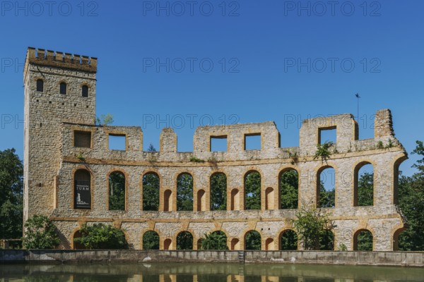Norman tower with the wall of a Roman theatre, Sanssouci, Potsdam