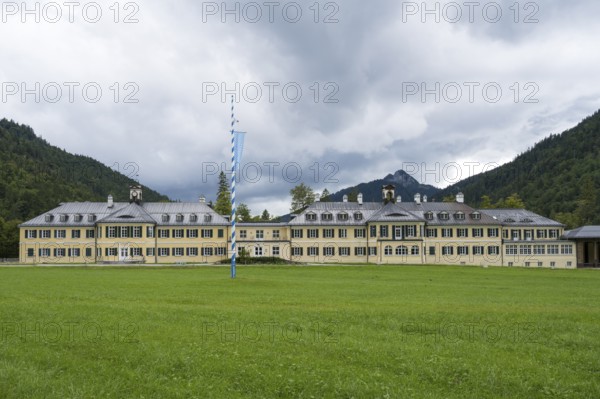 Neues Bad, Hans Seidel Foundation Building, Wildbad Kreuth, Tegernsee Valley, Upper Bavaria,