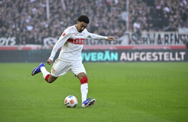 Tiago Tomas VfB Stuttgart (08) Goal kick Action Goal chance MHPArena, MHP Arena Stuttgart,