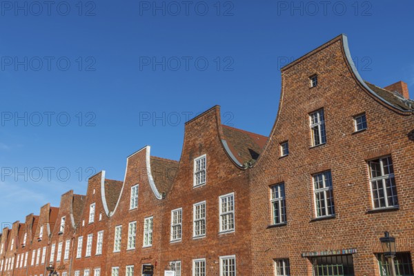 Red brick houses in the Dutch Quarter, Potsdam
