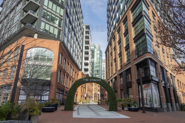 Washington, DC - The Stacks, a mixed use housing development, with 1, 100 apartments, in the