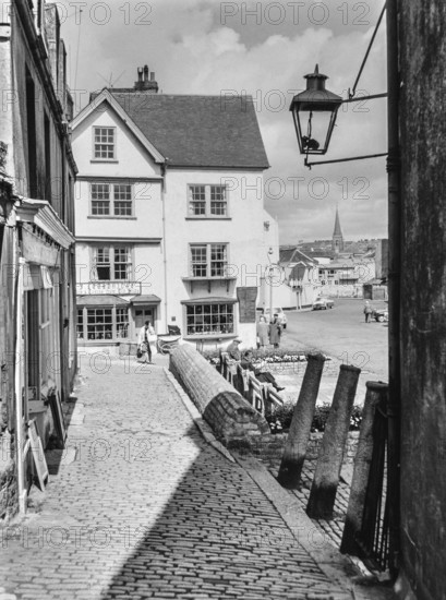 Historic Island House located in the historic Barbican area of Plymouth, Devon, England, UK c 1960