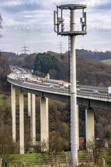 The Wiehl Valley Bridge, A4 motorway, the motorway bridge is considered extremely dilapidated,