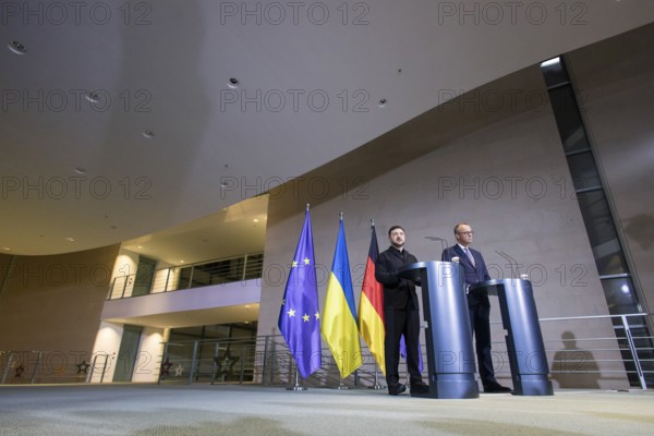 Volodymyr Zelensky (President of Ukraine) and Friedrich Merz (Chancellor of the Federal Republic of