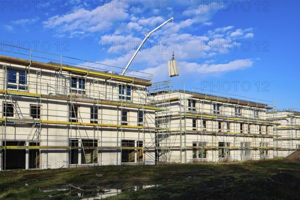Castrop-Rauxel, North Rhine-Westphalia, Germany - residential construction in the Ruhr area. New