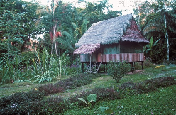 Cumaceba jungle lodge near Iquitos, Amazon region, Peru, South America, September 1997, vintage,