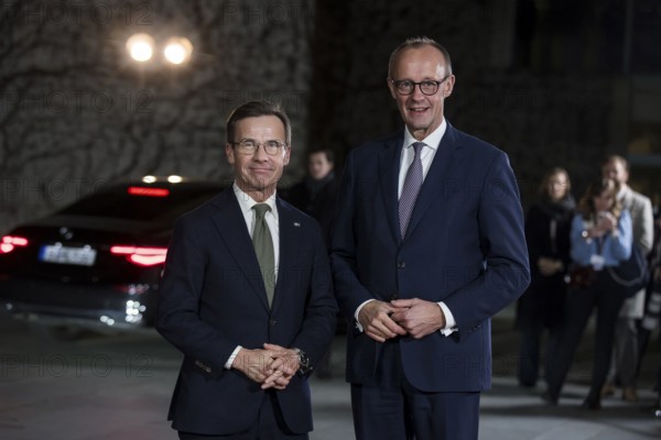 Ulf Kristersson (Prime Minister of Sweden) and Friedrich Merz (Chancellor of the Federal Republic