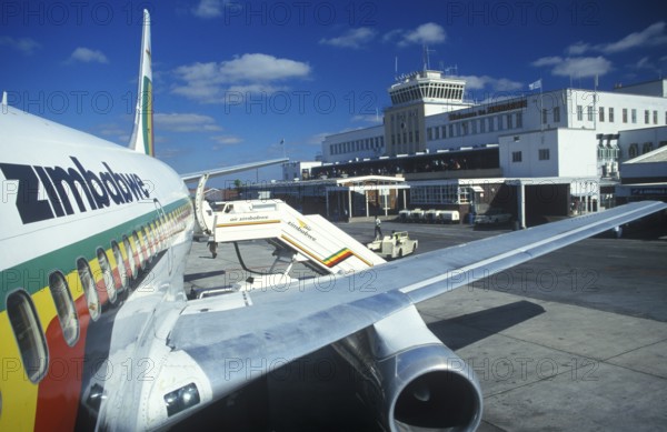Harare airport, Zimbabwe, Africa, June 2000, vintage, retro, old, historic